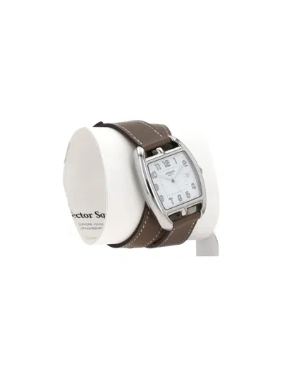 Pre-owned Hermes 2010 Cape Cod Tonneau 27mm In White