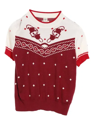 Pre-owned Hermes 2010 Cashmere Jumper In Red