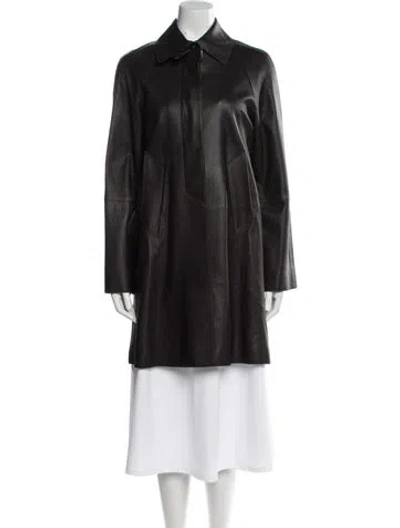 Pre-owned Hermes 2010's Deer Fur Jacket In Black