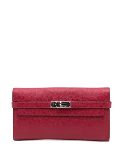 Pre-owned Hermes 2010 Epsom Kelly Longue Wallet Long Wallets