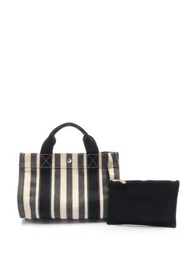 Pre-owned Hermes 2010 Fourre Tout Handbag In Black