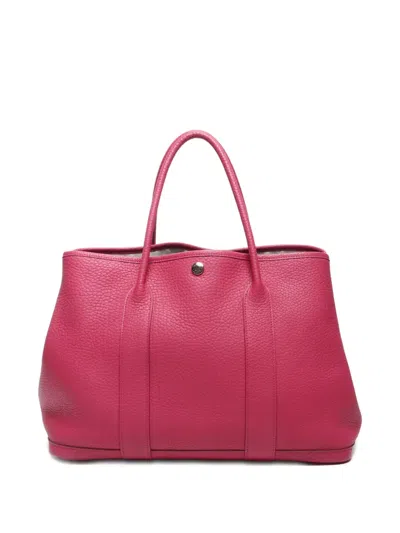 Pre-owned Hermes 2010 Garden Party 36 Handbag In Pink
