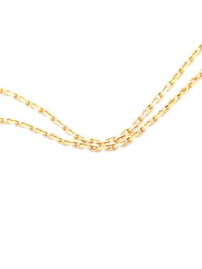 Pre-owned Hermes 2010 ´h' Pendant Necklace In Gold