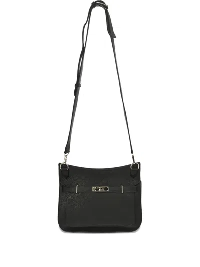 Pre-owned Hermes 2010 Jypsiere 28 Shoulder Bag In Black