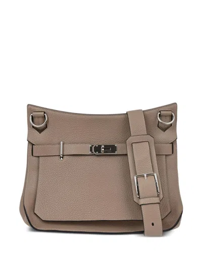 Pre-owned Hermes 2010 Jypsiere 34 Shoulder Bag In Neutrals