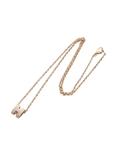Pre-owned Hermes 2010 Mini Pop H Necklace