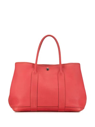 Pre-owned Hermes 2010 Negonda Garden Party 36 Tote Bag In Pink