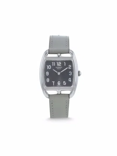 Pre-owned Hermes 2010  Cape Cod 27mm In Grey