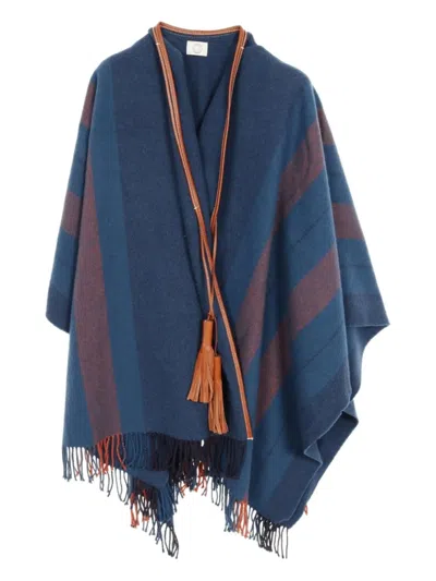 Pre-owned Hermes 2010 Rocabar Poncho In Blue