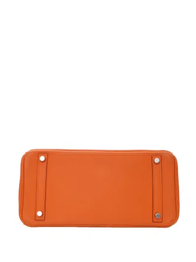 Pre-owned Hermes 2010 Swift Birkin Retourne 30 Handbag In Orange