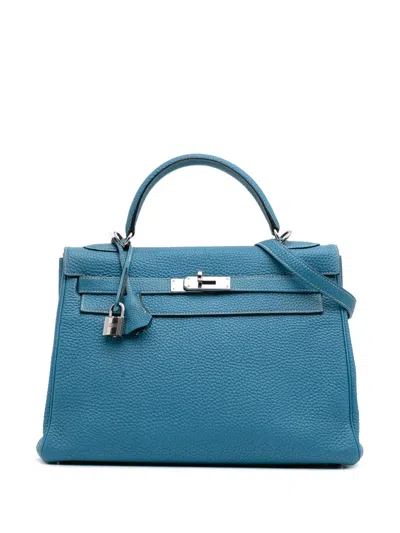 Pre-owned Hermes 2010 Togo Kelly Ii Retourne 32 Satchel