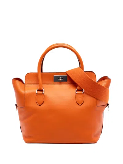 Pre-owned Hermes 2010-2014 Swift Toolbox 26 Satchel In Orange