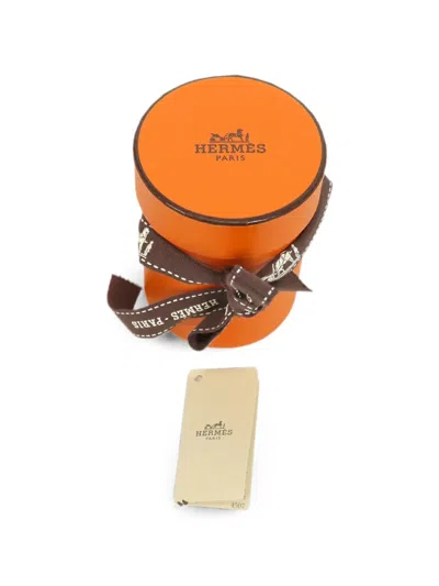 Pre-owned Hermes 2010-2026 Festival Des Amazones Bandana Silk Twilly Scarf Scarves In Brown