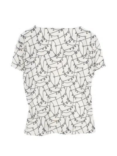 Pre-owned Hermes 2010s All-over-pattern T-shirt In White