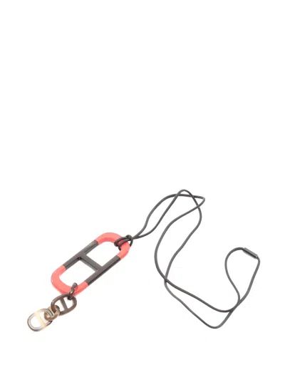 Pre-owned Hermes 2010s Amar Necklace In Red