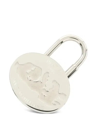 Pre-owned Hermes 2010s Année Mediterranee Cadena Bag Charm In Silver