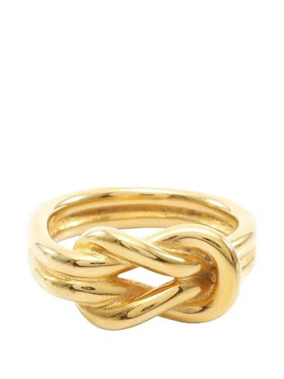 Pre-owned Hermes 2010s Atame Ring In Gold