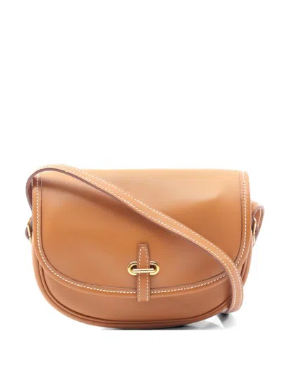 Pre-owned Hermes 2010s Balle De Golf Mini Shoulder Bag In Brown