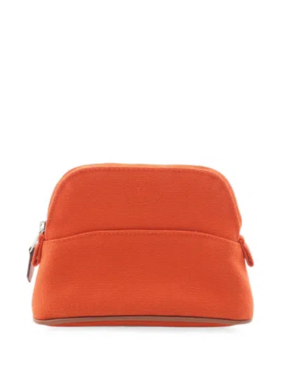 Pre-owned Hermes 2010s Bolide 15 Pouch In Orange