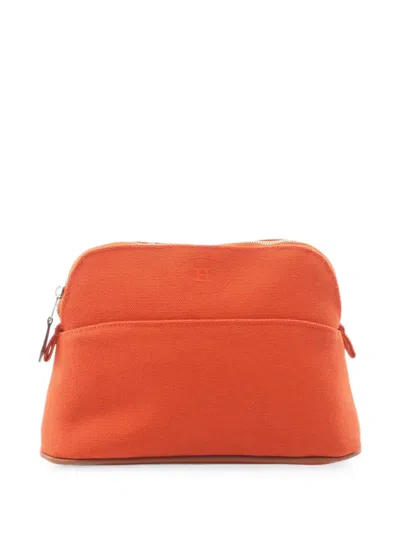 Pre-owned Hermes 2010s Bolide Pouch In Orange