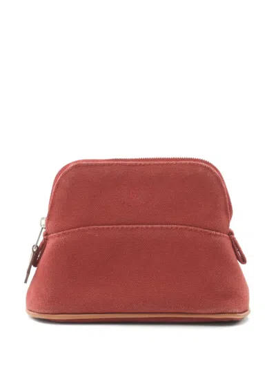 Pre-owned Hermes 2010s Bolide Pouch In Red