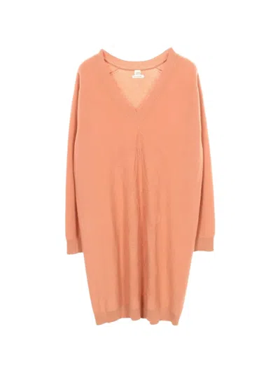 Pre-owned Hermes 2010s Brides De Gala Knit Mini Dress In Pink