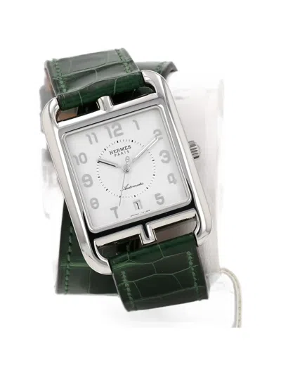 Pre-owned Hermes 2010s Cape Cod 41mm Watch In White