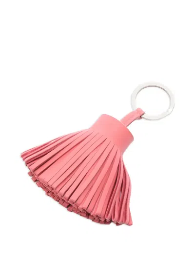 Pre-owned Hermes 2010s Carmen Tassel Key Ring In Pink
