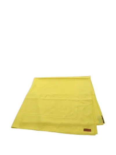 Pre-owned Hermes 2010s Carré 115 Modern Buckle Scarf In Yellow