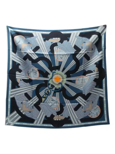 Pre-owned Hermes 2010s Carrés 90 A La Lumière Du Flambeau Silk Scarf