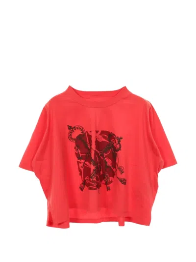 Pre-owned Hermes 2010s Cartouche Leclere T-shirt In Red