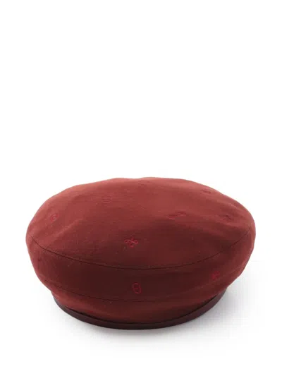Pre-owned Hermes 2010s Cashmere Beret Hat In Red