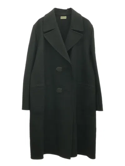 Pre-owned Hermes 2010s Cashmere-blend Coat In Black