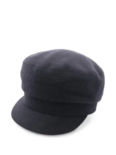 Pre-owned Hermes 2010s Cashmere Casquette Hat In Black