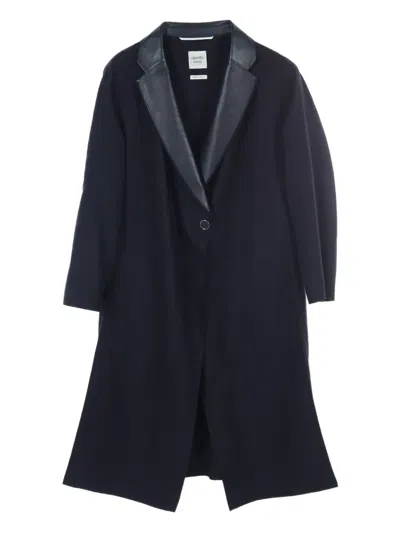 Pre-owned Hermes 2010s Cashmere Coat In Blue