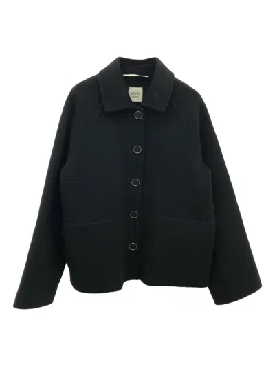 Pre-owned Hermes 2010s Cashmere Jacket In Black
