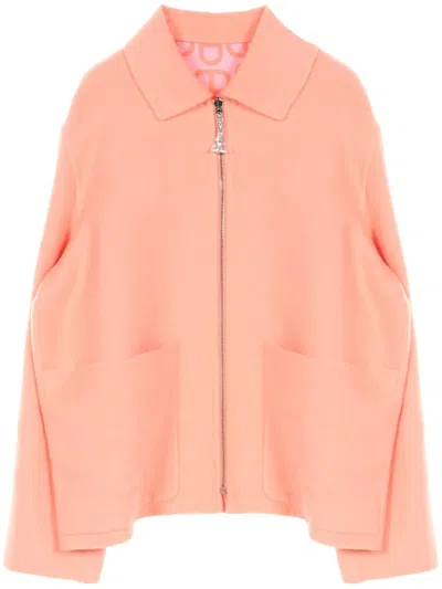 Pre-owned Hermes 2010s Chaine D'ancre Jacket In 粉色