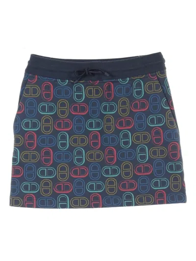 Pre-owned Hermes 2010s Chaine D'ancre Mini Skirt In Blue