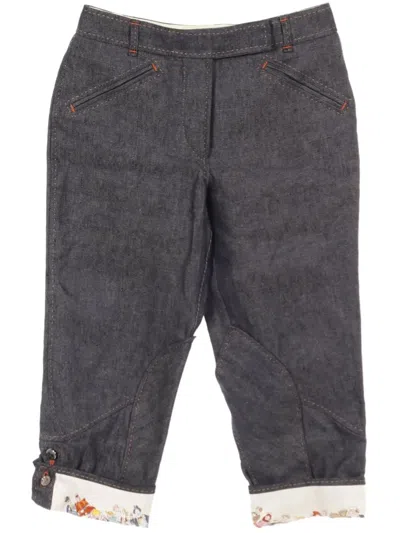 Pre-owned Hermes 2010s Cirque Molier Trousers In Blue