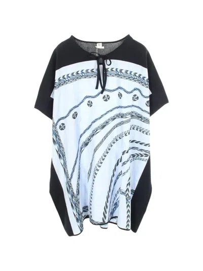 Pre-owned Hermes 2010s Color-block Dress In White