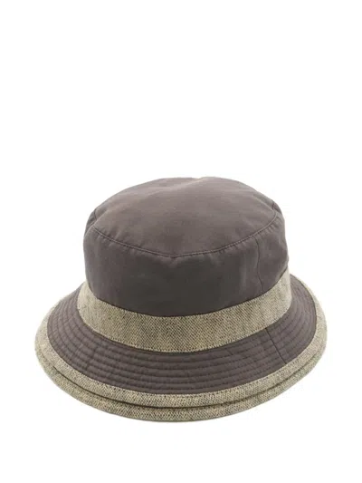 Pre-owned Hermes 2010s Cotton Bucket Hat In Brown