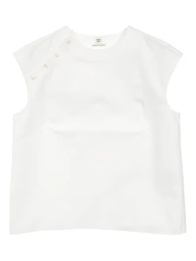 Pre-owned Hermes 2010s Crew-neck Blouse In White