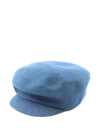 Pre-owned Hermes 2010s Denim Hat In Blue
