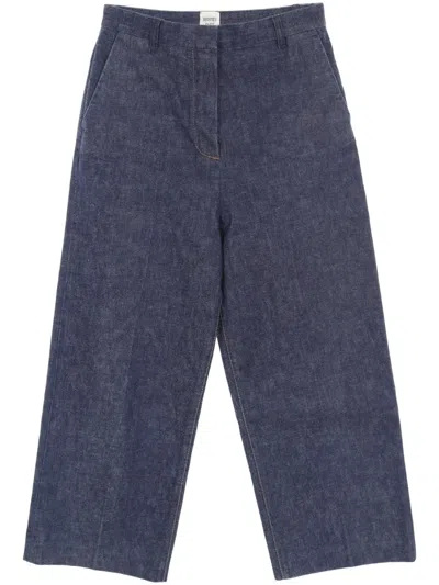 Pre-owned Hermes 2010s Denim Trousers In Blue
