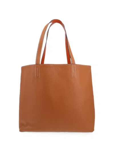 Pre-owned Hermes 2010s Double Sens Tote Bag In Brown