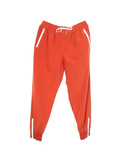 Pre-owned Hermes 2010s Drawstring Track Pants In Orange