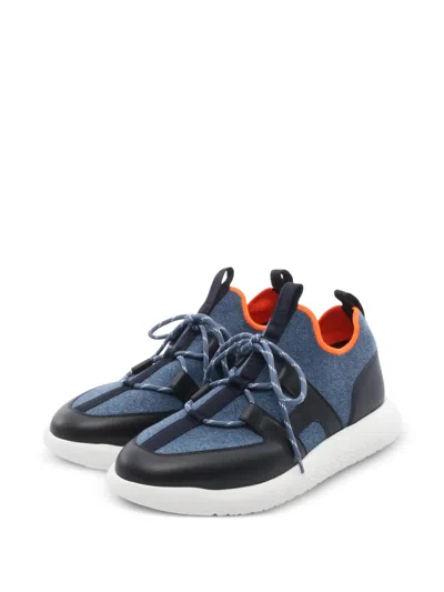 Pre-owned Hermes 2010s Duel Sneakers In Blue