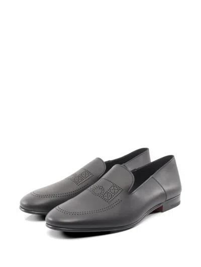Pre-owned Hermes 2010s Eclipse Perforated Loafers In Black
