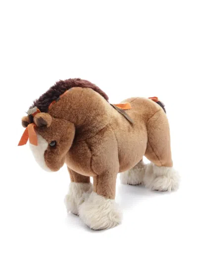 Pre-owned Hermes 2010s Elmy Pm Stuffed Toy In Brown