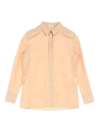 Pre-owned Hermes 2010s Embroidered Cotton Shirt In Neutral